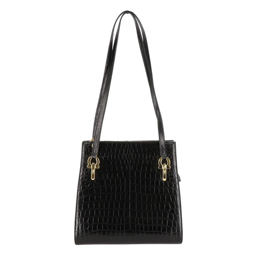 salvatore ferragamo フェラガモ/ショルダーバッグ/クロコ型押し/AB-21 7708//Bランク/06