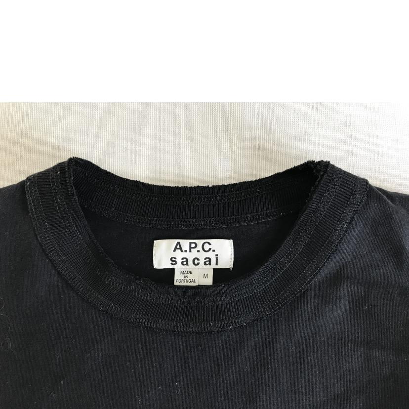 A.P.C. sacai アーペーセー サカイ/サイドジップロゴTシャツ//Bランク/51