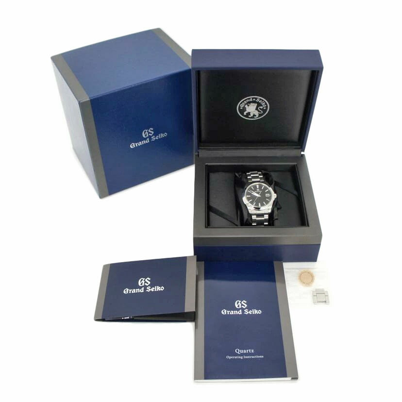 Grand Seiko グランドセイコー/ヘリテージコレクション 黒文字盤/SS/クォーツ/SBGV223//910***/Aランク/01