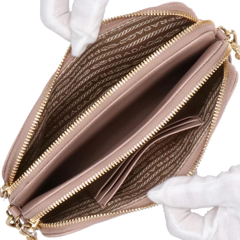 PRADA プラダ/ダブルファスナ-チェ-ンショルダ-/1BP024//107/ABランク/93