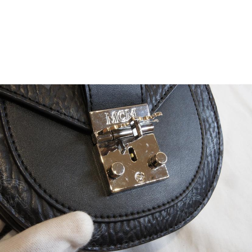 MCM エムシーエム/パトリシアロゴグラム2WAYブラック//ABランク/92