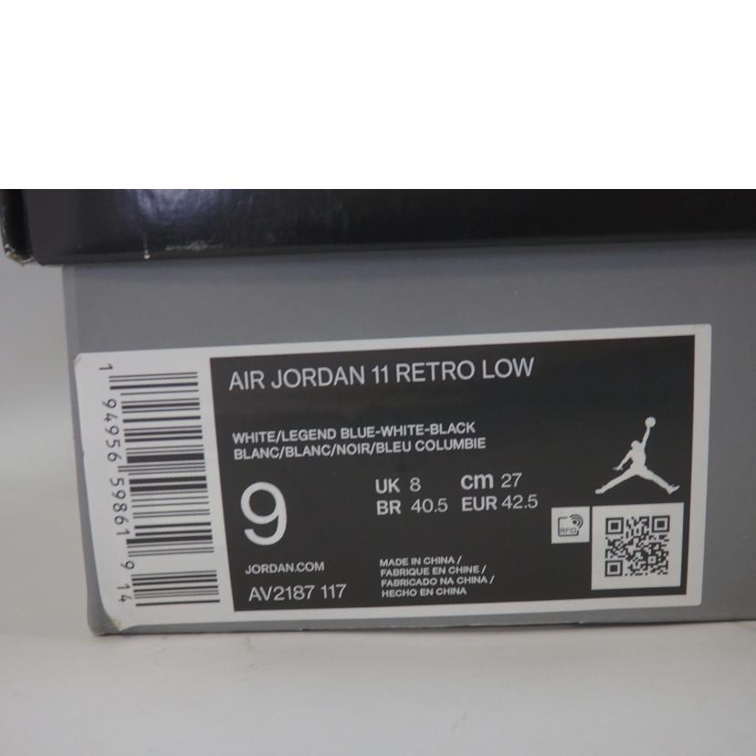NIKE ナイキ/AIR JORDAN11 RETRO LOW/AV2187-117//Sランク/84