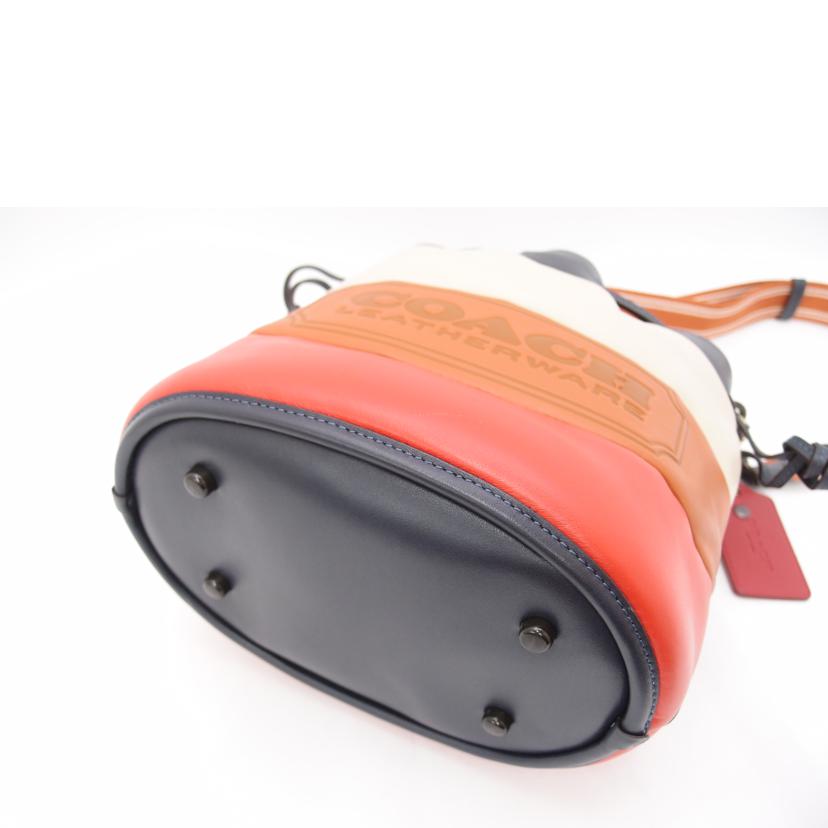 COACH コーチ/◎カラーブロックフィールドバケット2wayショルダー/バイカラー/C6843//J21**/Aランク/69