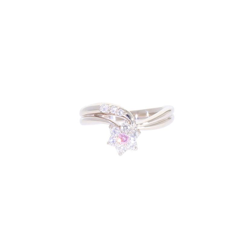 /◎ Pt900ピンクダイヤリング0.055/0.25ct ソ//Aランク/59