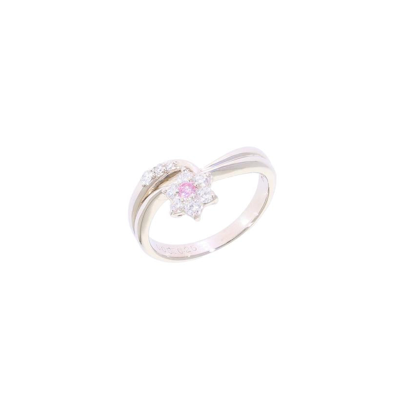 /◎ Pt900ピンクダイヤリング0.055/0.25ct ソ//Aランク/59