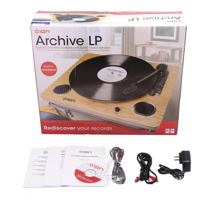 ION AUDIO アイオンオーディオ /レコードプレーヤー/Archive LP//(21)BF1411I53620471/Bランク/62