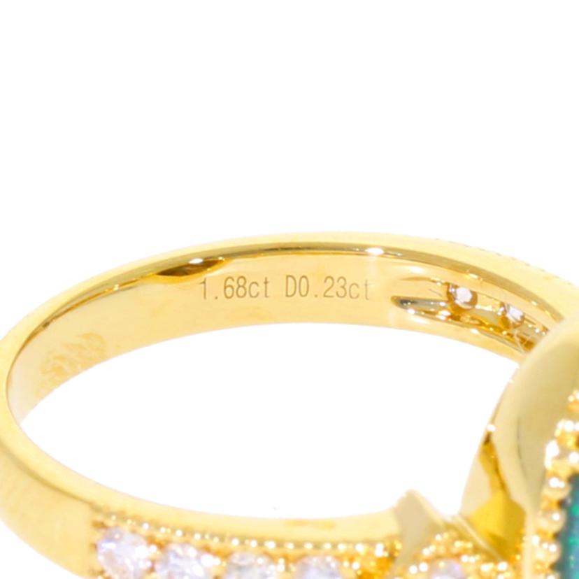 /◎ K18ブラックオーパールダイヤリング1.68/D0.23ct//Aランク/59