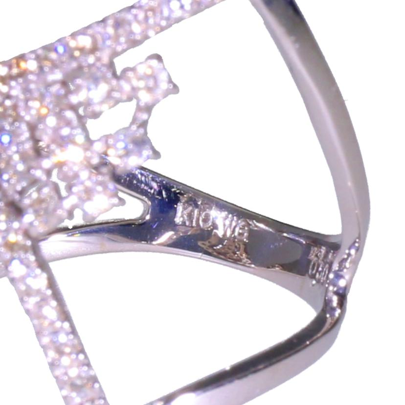 / K10WGダイヤリング0.50ct//Aランク/63