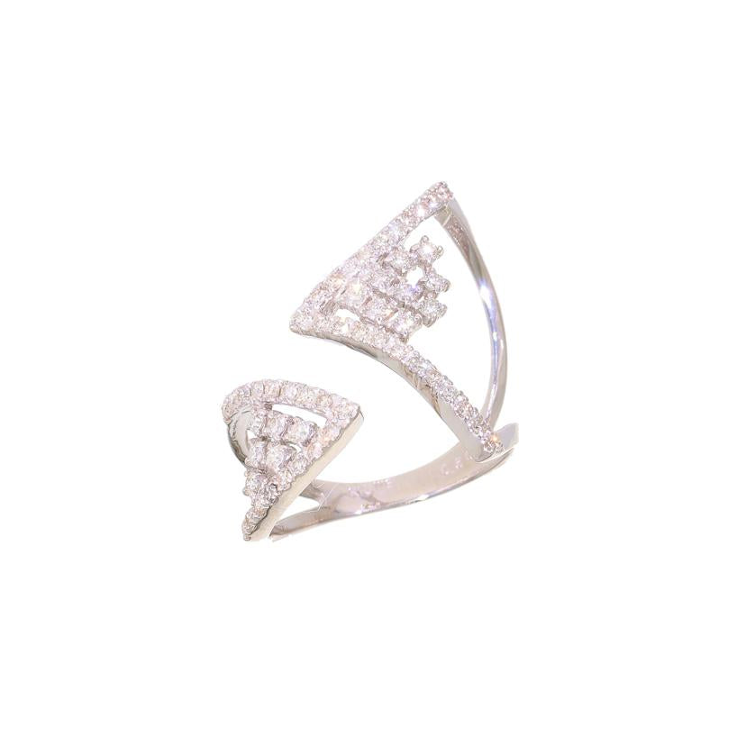 / K10WGダイヤリング0.50ct//Aランク/94