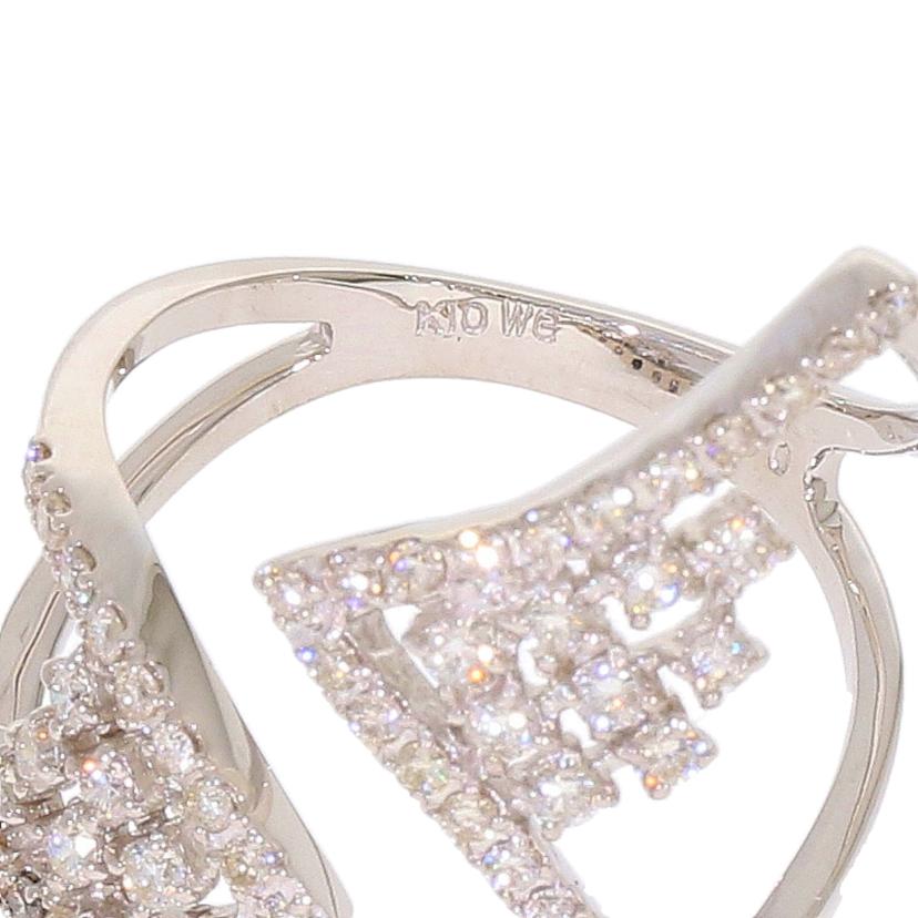 / K10WGダイヤリング0.50ct//Aランク/94