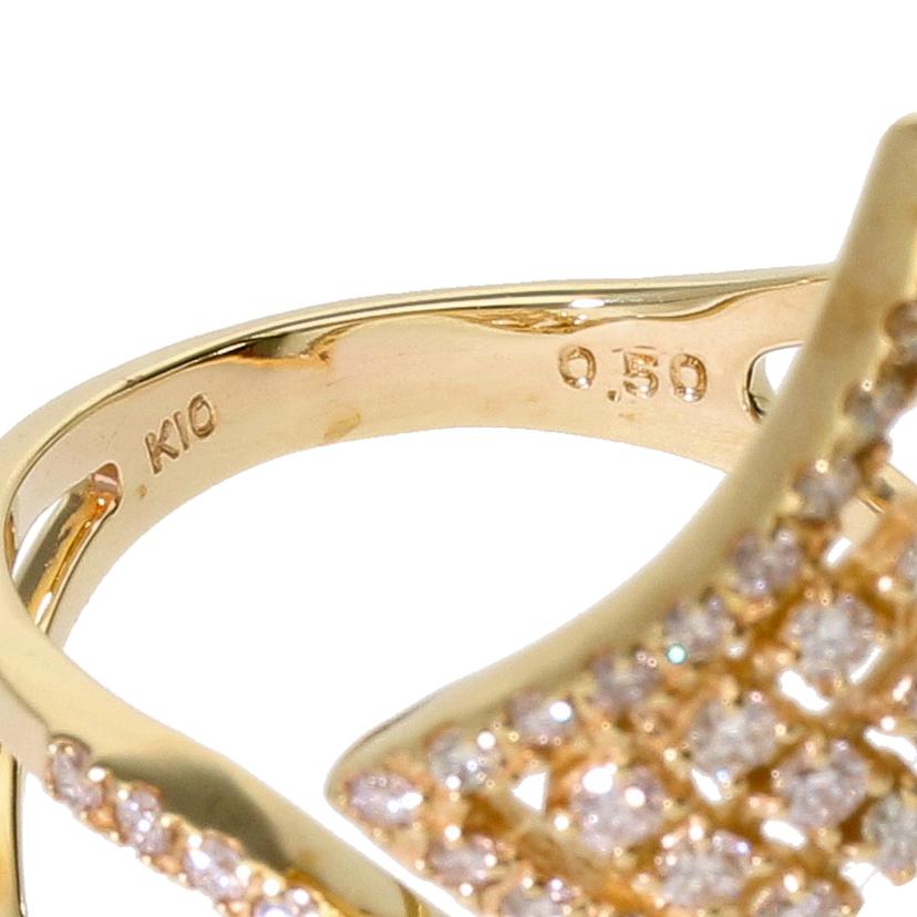 / K10ダイヤリング0.50ct//Aランク/81
