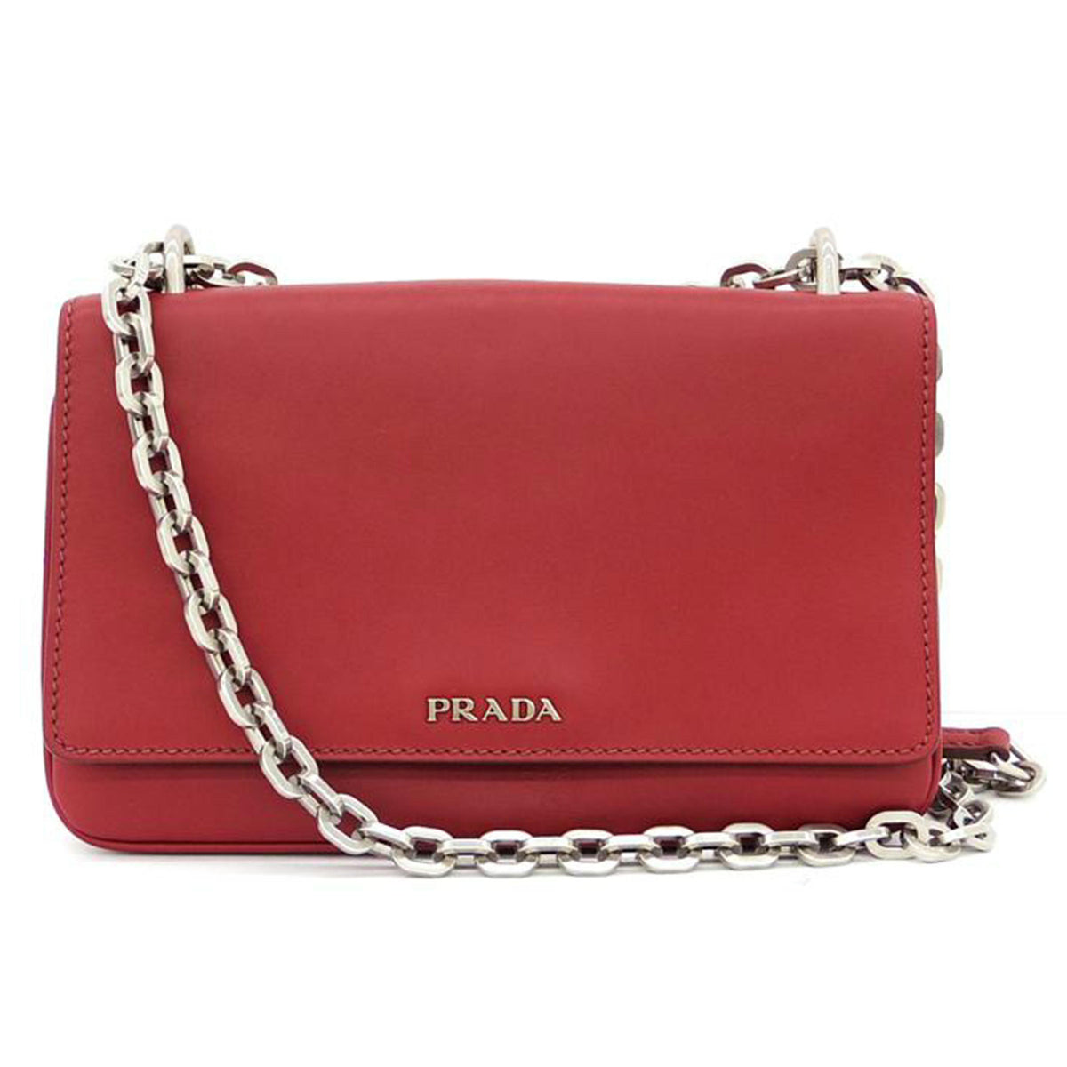 PRADA PRADA/シティカーフチェーンショルダー/1BD009//ABランク/75