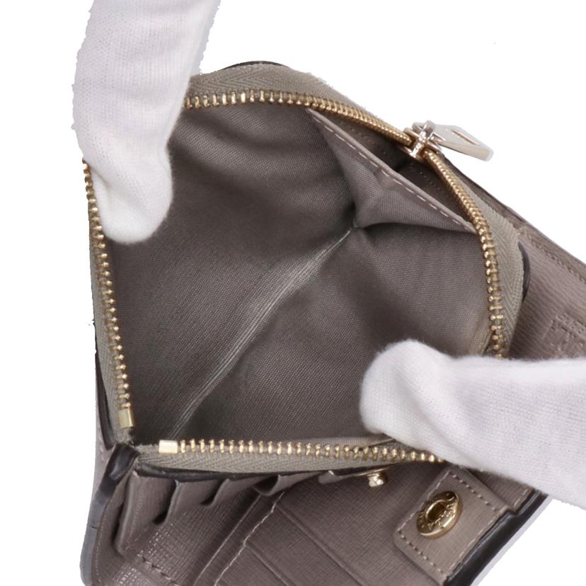 FURLA フルラ/L字ジップ/二つ折りコンパクト財布/グレー//ABランク/18