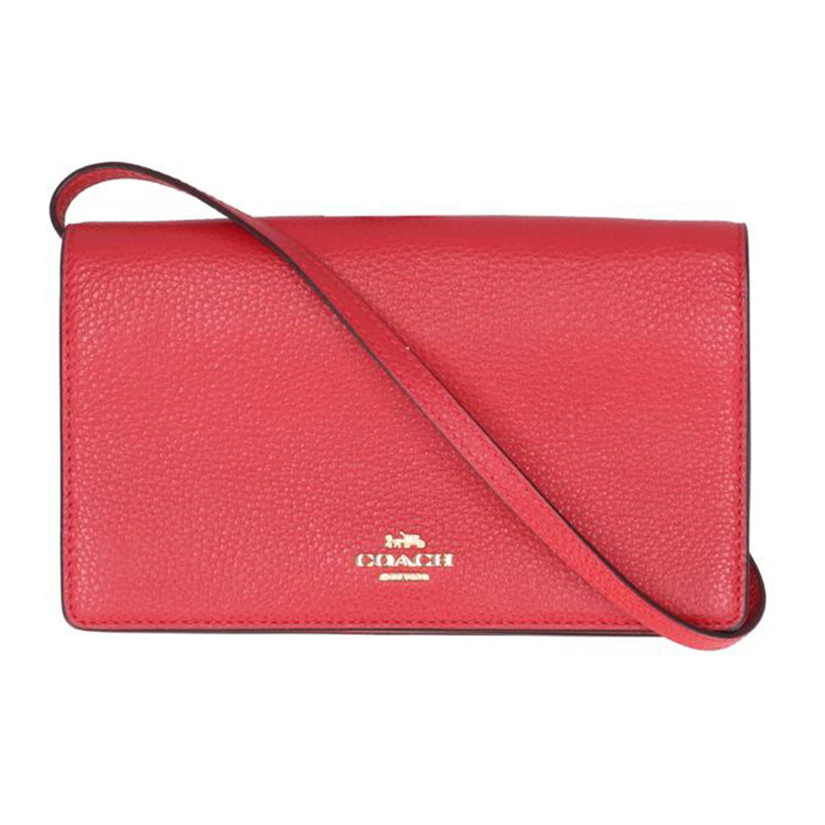COACH/ペブルドレザーショルダーウォレット/F30256//L19**/Aランク/22