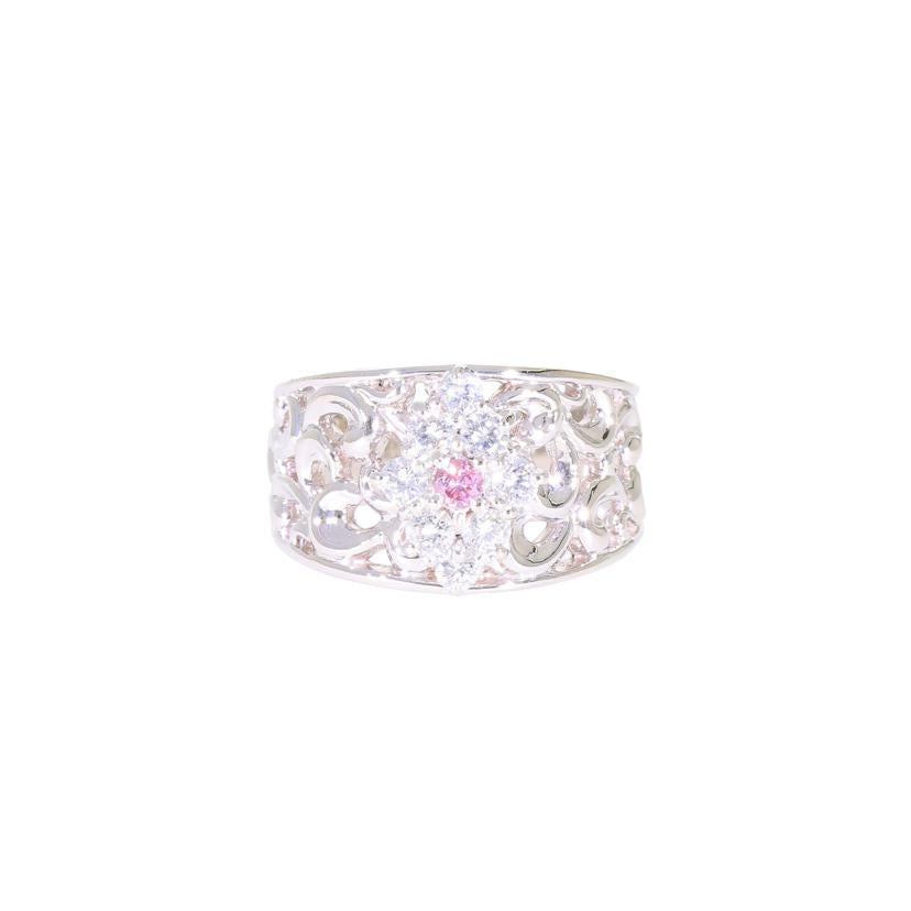 / ◎Pt900ピンクダイヤリング0.068/0.44ct ソ//Aランク/59