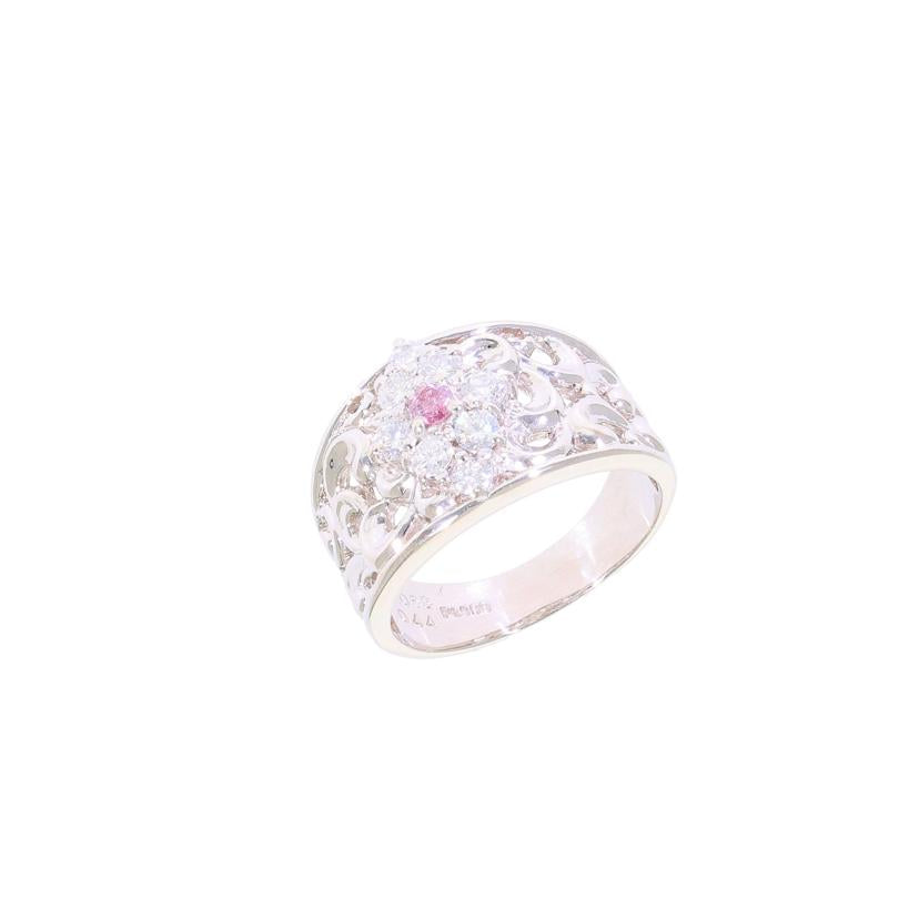 / ◎Pt900ピンクダイヤリング0.068/0.44ct ソ//Aランク/59