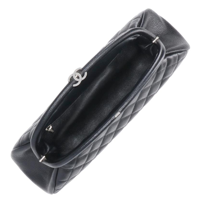 CHANEL シャネル/ココマークキャビアスキンクラッチバッグ//191*****/Aランク/75
