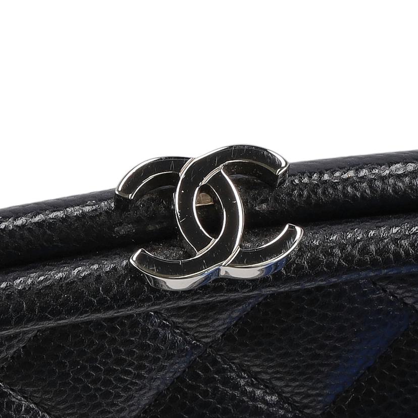 CHANEL シャネル/ココマークキャビアスキンクラッチバッグ//191*****/Aランク/75