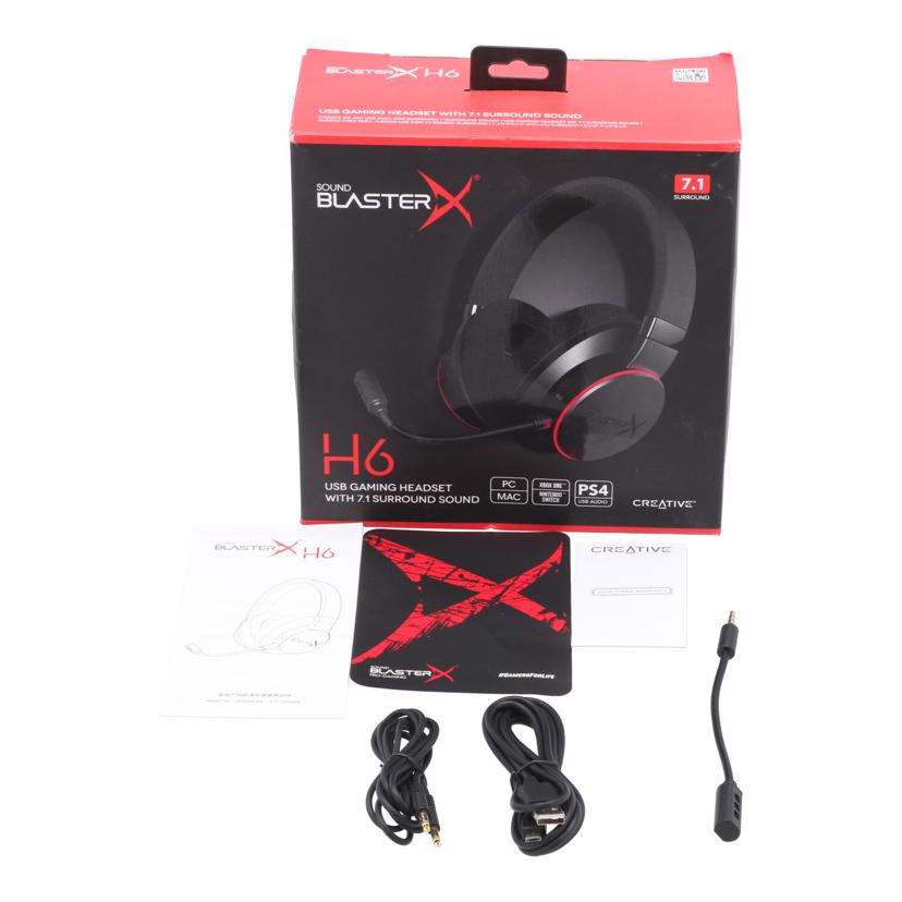 CREATIVE クリエイティブ /ゲーミングヘッドホン/SBX-H6 Sound Blaster X H6//YDGH0390842002211R/Bランク/63