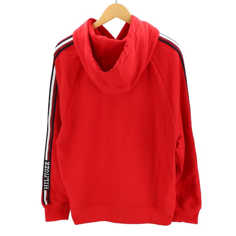 TOMMY HILFIGER トミーヒルフィガー/リクMグローバルストライプフーディー/レッド/78JB759//Sランク/24