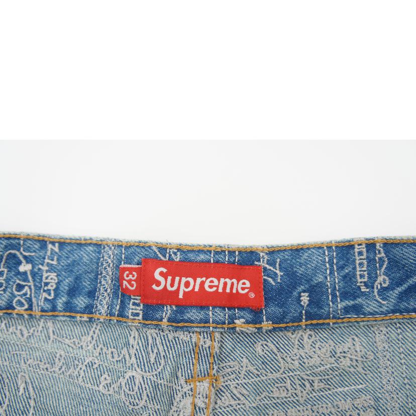 Supreme シュプリーム/Supreme Check Embroidered Jean//Aランク/78