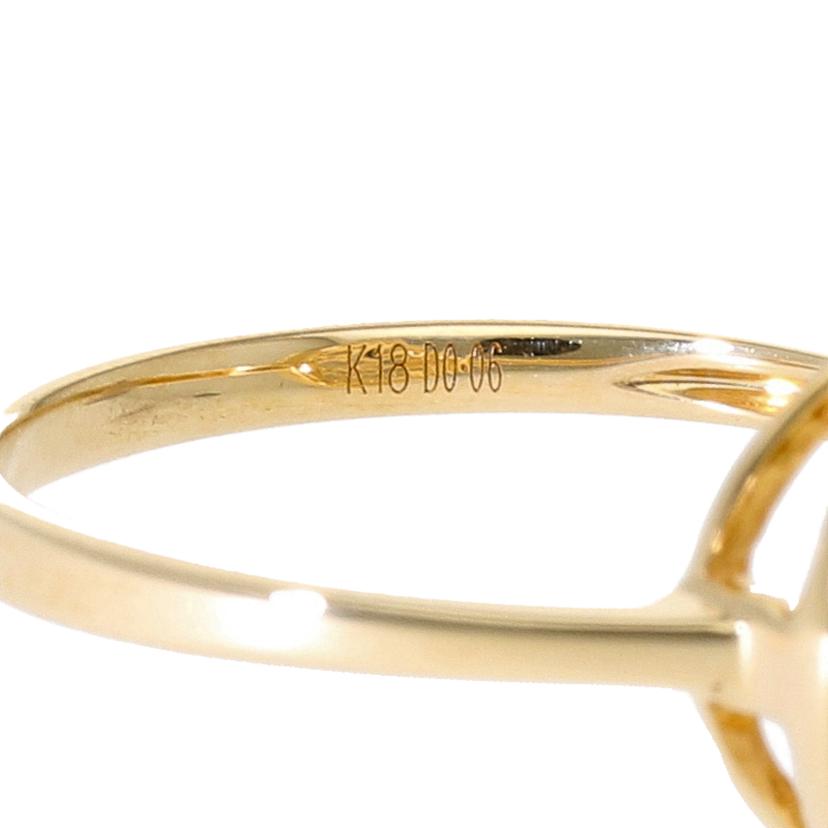 / K18ダイヤリング0.06ct//Aランク/81