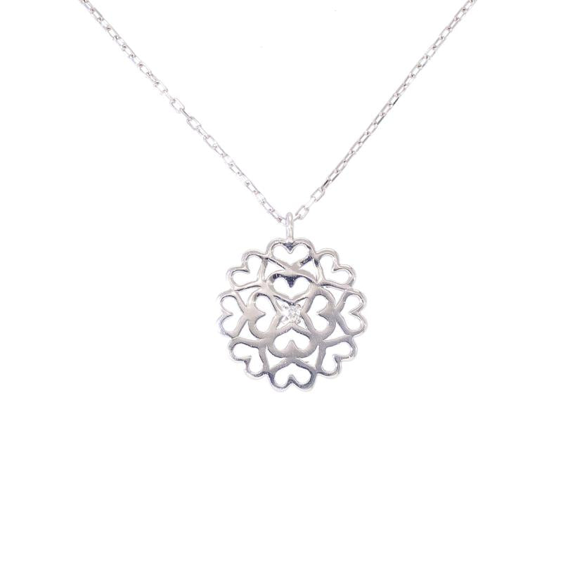 / Pt850/900ダイヤネックレス0.01ct//Aランク/81
