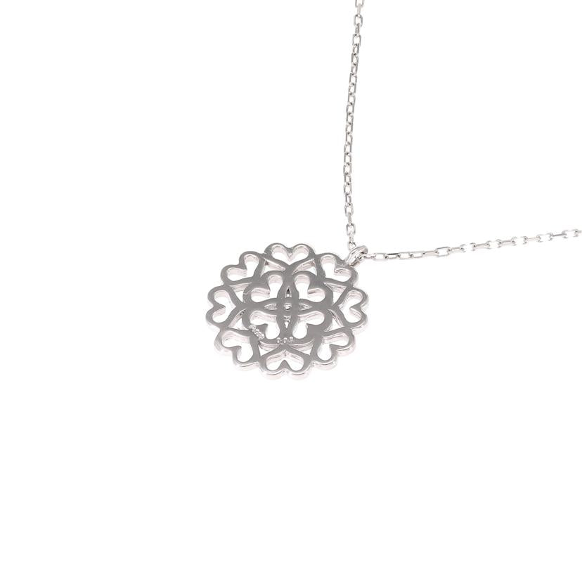 / Pt850/900ダイヤネックレス0.01ct//Aランク/81