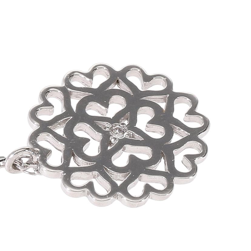 / Pt850/900ダイヤネックレス0.01ct//Aランク/81