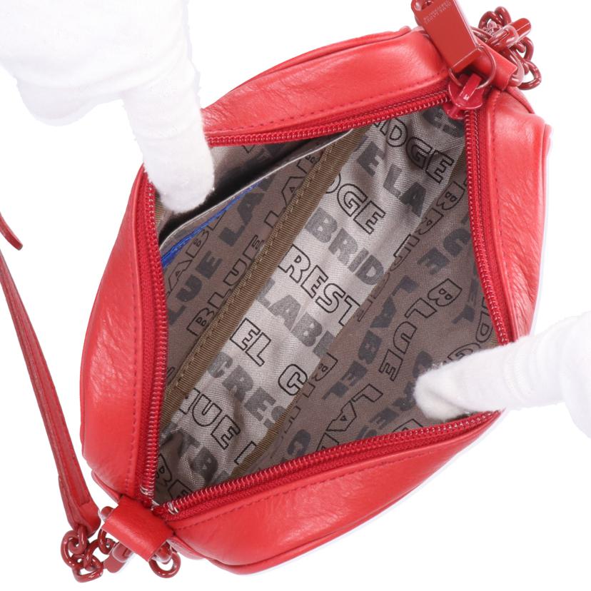 BLUE LABEL CRESTBRIDGE ブルーレーベルクレストブリッジ/レザーミニショルダーバッグ/レッド//ABランク/18