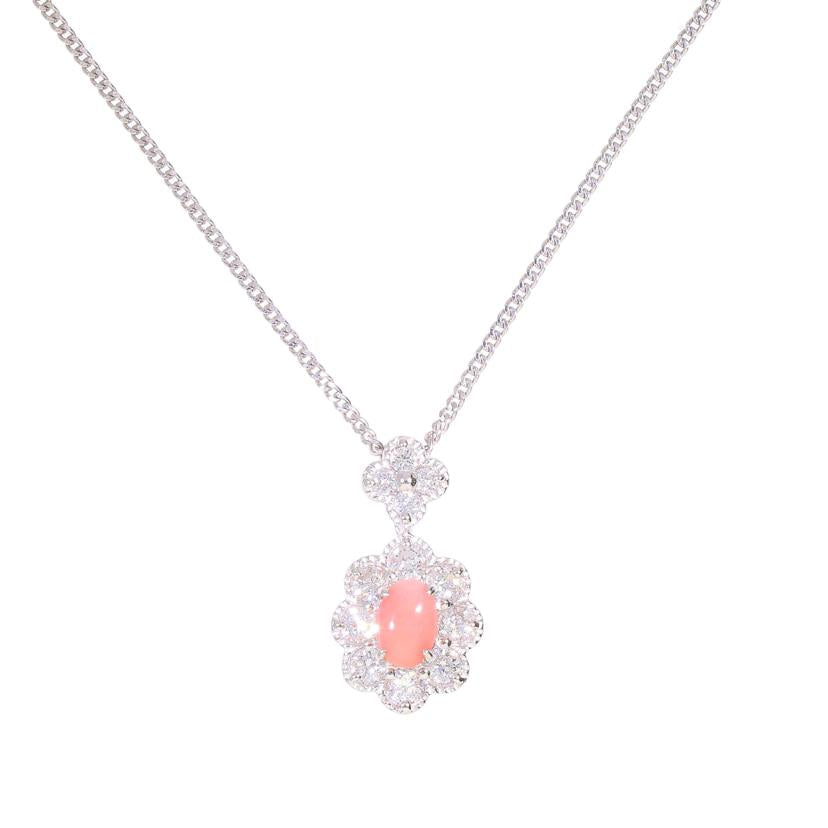 /◎Pt900/850コンクパールダイヤネックレス0.58/D0.62ct ソ//Aランク/59