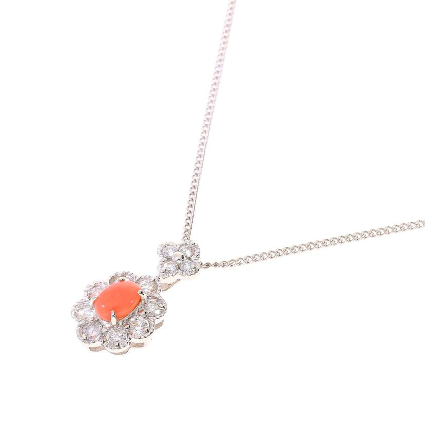 /◎Pt900/850コンクパールダイヤネックレス0.58/D0.62ct ソ//Aランク/59