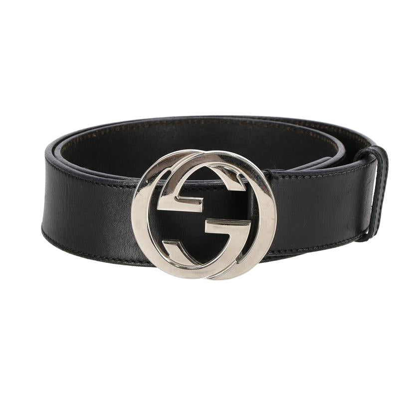 GUCCI グッチ/インターロッキング レザーベルト 90cm/114984//502***/ABランク/70