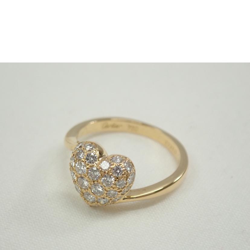 Cartier/ハートパヴェリング #10//Aランク/62