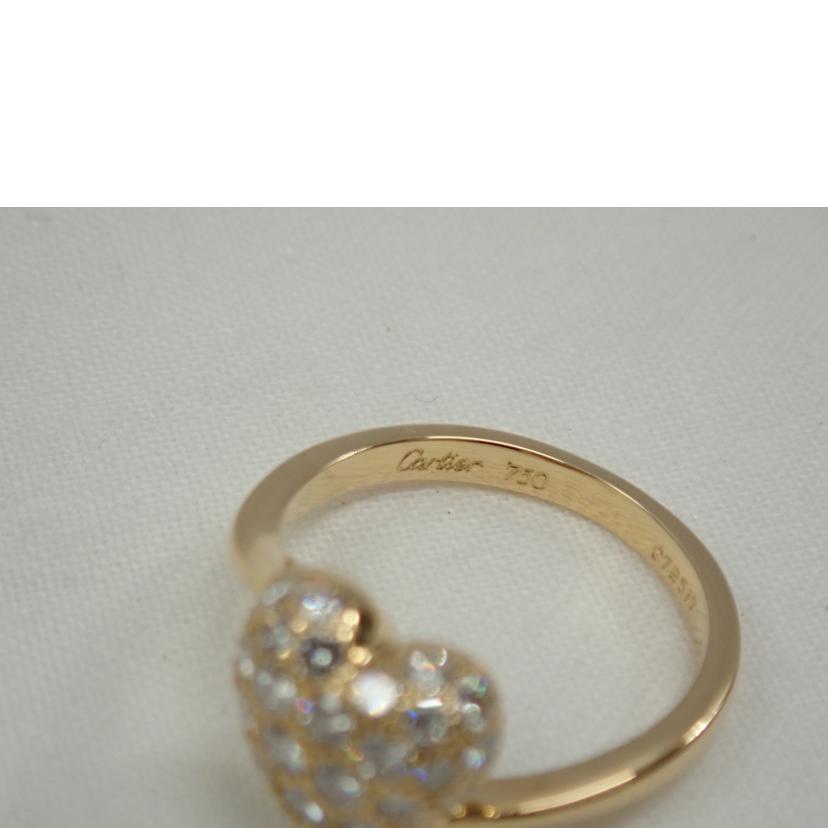 Cartier/ハートパヴェリング #10//Aランク/62