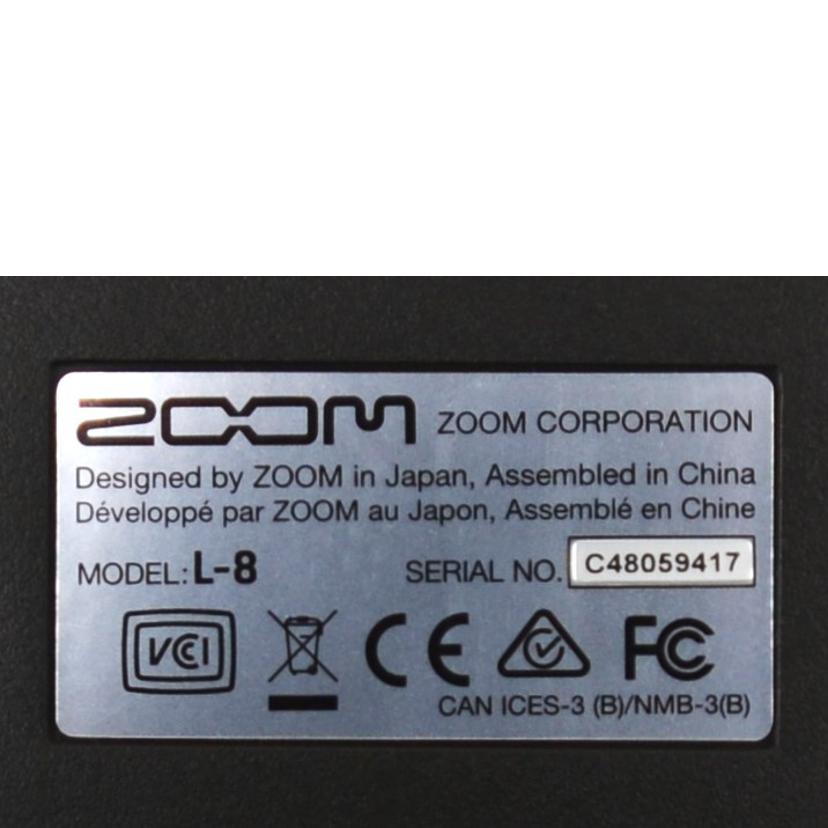 ZOOM ズーム/デジタルミキサー マルチトラックレコーダー/LiveTrack L-8//ABランク/75