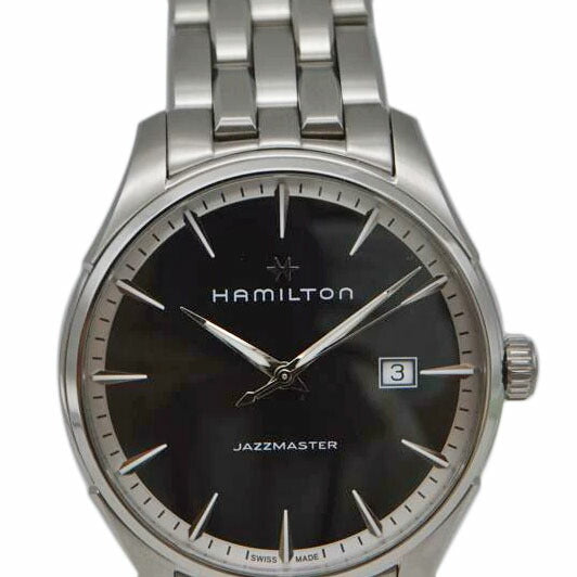 HAMILTON ハミルトン/ジャズマスターデイトクォーツ/ブラック文字盤/H324510//Aランク/89