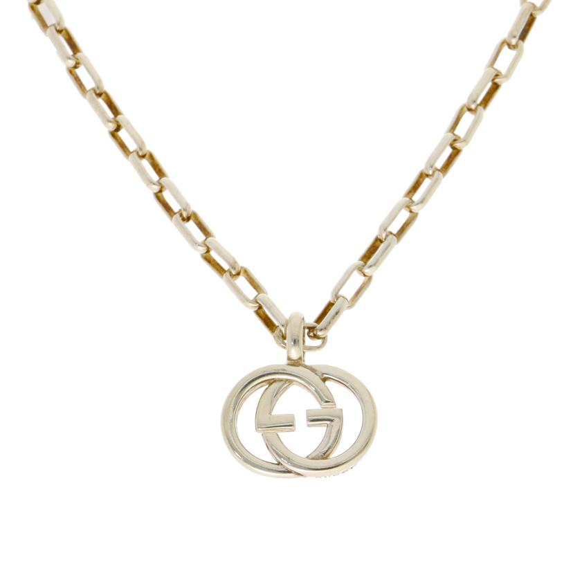GUCCI グッチ/インターロッキングシルバーネックレス//ABランク/06