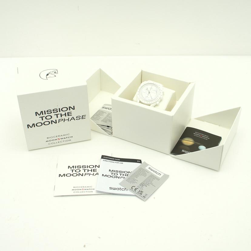 OMEGA×swatch オメガ×スウォッチ/ミッショントゥザムーンフェイズ/フルムーン/スヌーピー/SO33W700//SAランク/18