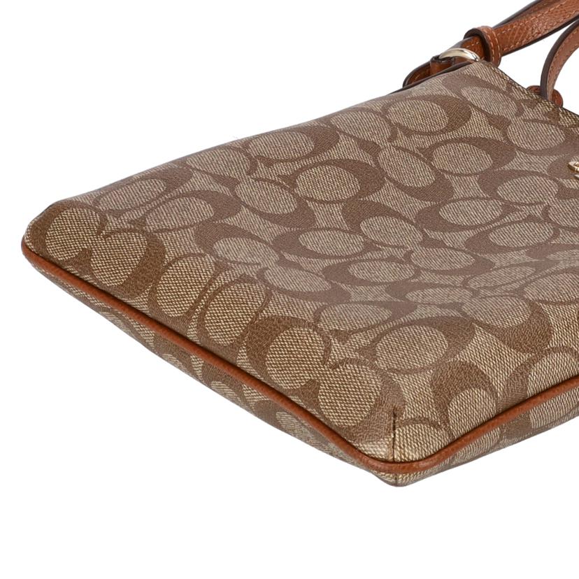 COACH コーチ/ショルダーバック/シグネチャーキャメル//Aランク/07