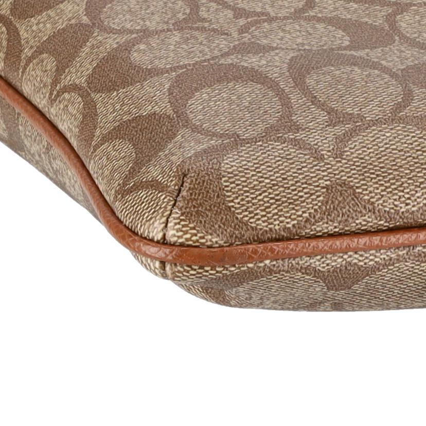 COACH コーチ/ショルダーバック/シグネチャーキャメル//Aランク/07