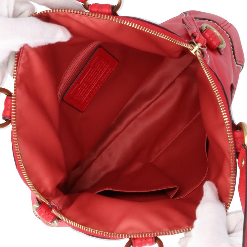 COACH コーチ/2WAYレザーショルダーバッグ/レッド/22422//L12**/ABランク/18