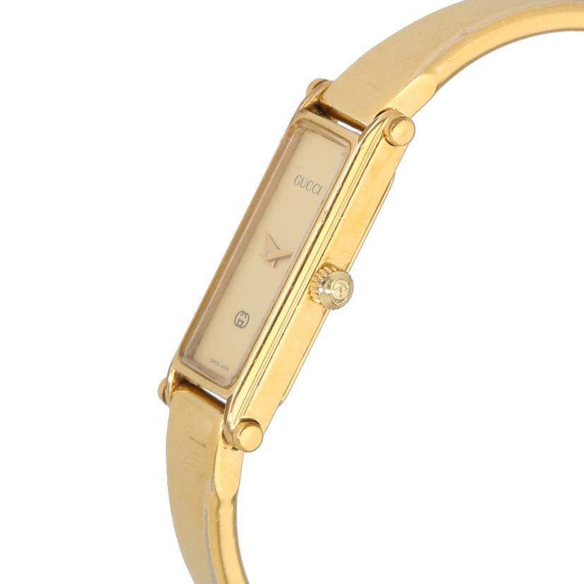 GUCCI グッチ/スクエアバングルウォッチ/ゴールド文字盤/クォーツ/1500//017****/Bランク/18