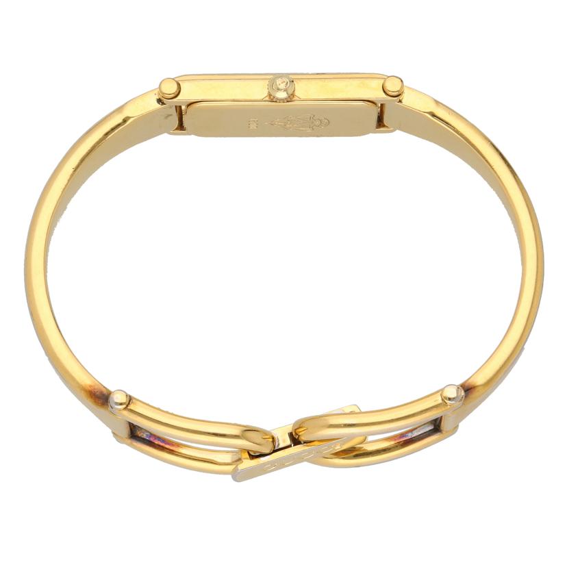 GUCCI グッチ/スクエアバングルウォッチ/ゴールド文字盤/クォーツ/1500//017****/Bランク/18