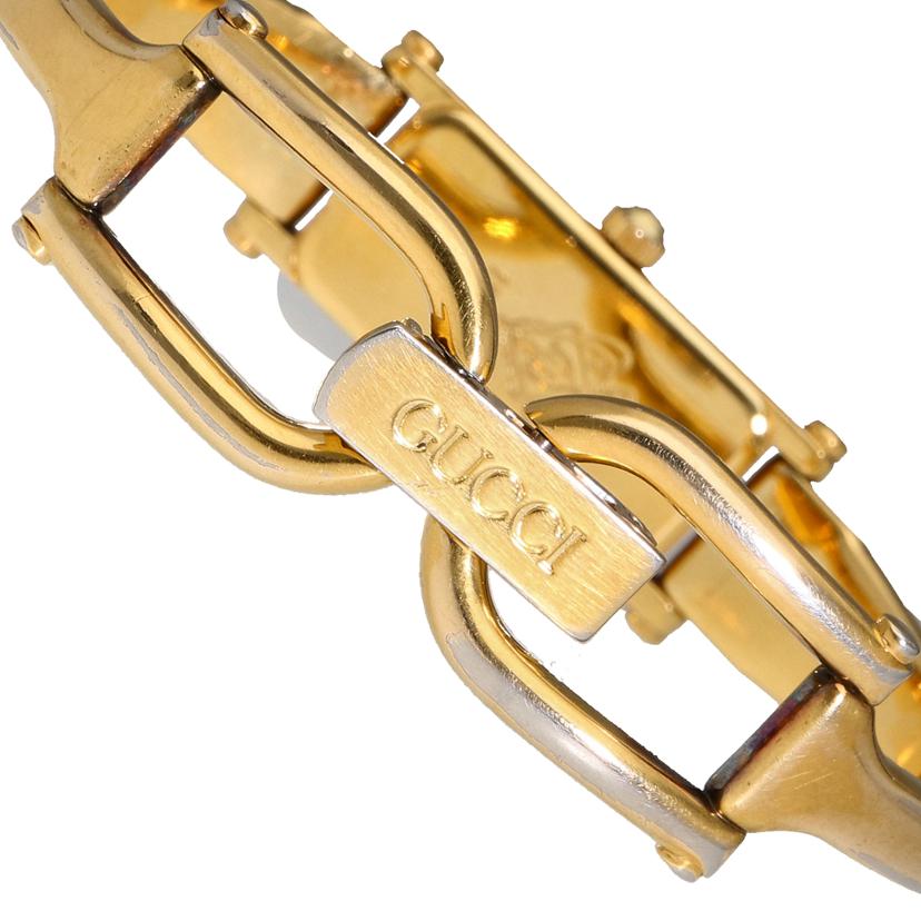 GUCCI グッチ/スクエアバングルウォッチ/ゴールド文字盤/クォーツ/1500//017****/Bランク/18