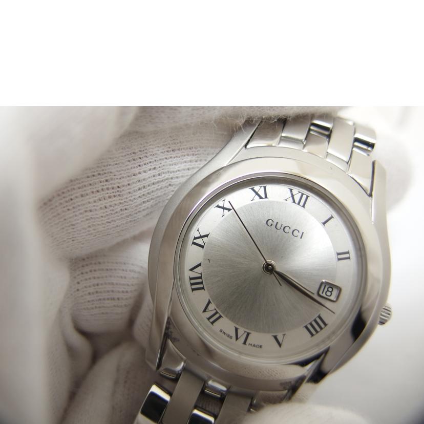 GUCCI グッチ/Gクラス・シルバー/メンズ/クオーツ/5500M//020****/Aランク/04