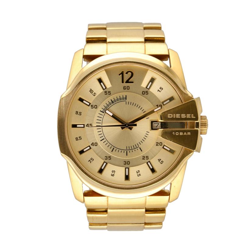 DIESEL ディーゼル/マスターチーフ/ゴールド/デイトウォッチ/クォーツ/DZ1952//112***/ABランク/18