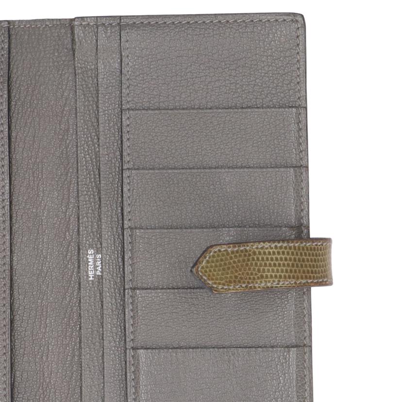 HERMES エルメス/ベアンスフレ/リザード/□ 刻(2009年製)//7NM/Bランク/19