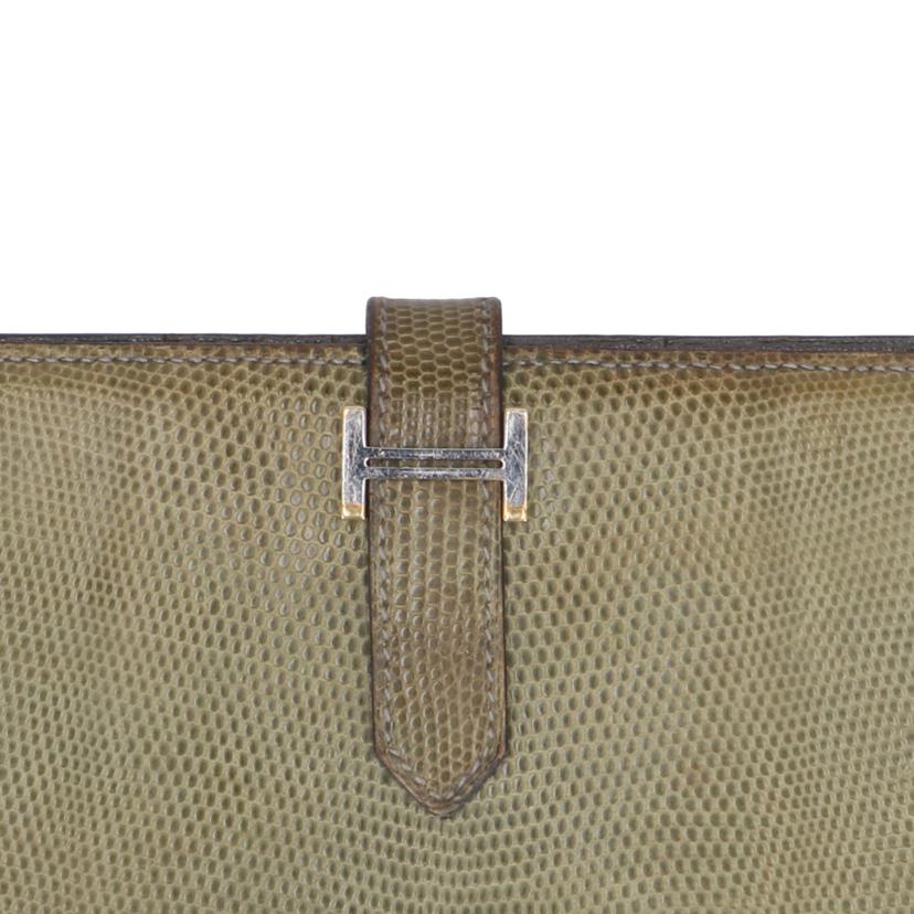 HERMES エルメス/ベアンスフレ/リザード/□ 刻(2009年製)//7NM/Bランク/19