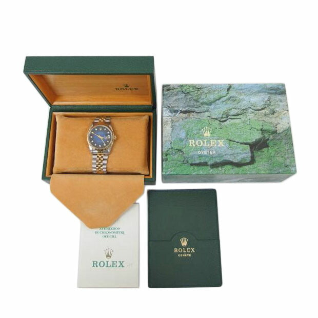 ROLEX ロレックス/デイトジャスト・10PD/ブルーグラデーション/X番/16233G//X62****/Aランク/18